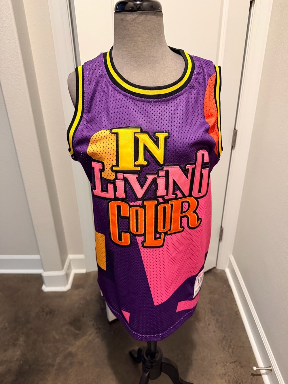 Men's 'In Living Color' Multicolor Mesh Tank Top